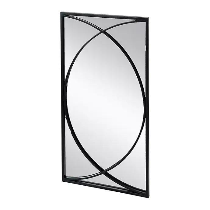 Sale Kirklands Home Black Metal Geometric Wall Mirrors, Set of 3