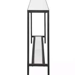 Clearance Kirklands Home Metal Glass Top Console Table Black