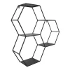 Best Kirklands Home Black Metal Hexagon Wall Shelf