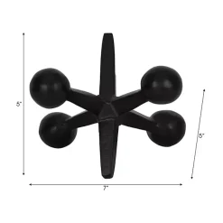 Hot Kirklands Home Metal Jack Sculpture Black