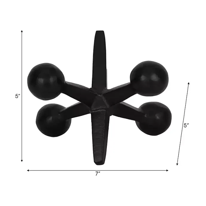 Hot Kirklands Home Metal Jack Sculpture Black