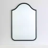 Discount Kirklands Home Black Metal Linear Wave Mirror