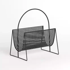 Online Kirklands Home Metal Mesh Magazine Rack Black
