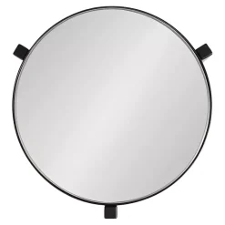 Hot Kirklands Home Metal Mirrored Tabletop Aguilar Drink Table Black