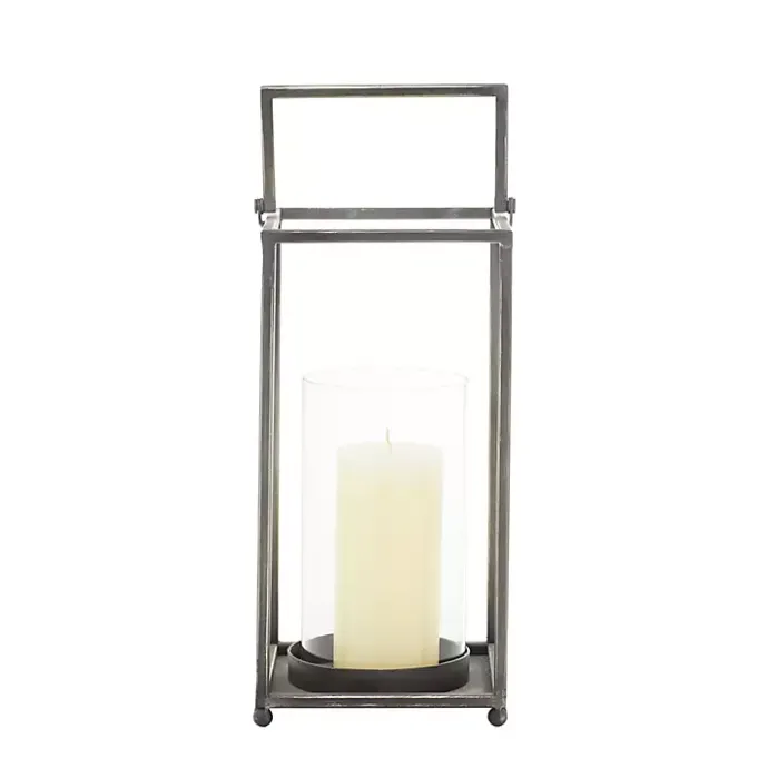 Hot Kirklands Home Metal Modern Lantern Black