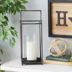 Hot Kirklands Home Metal Modern Lantern Black