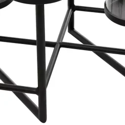 Outlet Kirklands Home Metal Multi Level Candelabra Runner Black
