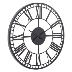 Best Kirklands Home Black Metal Open Frame Wall Clock