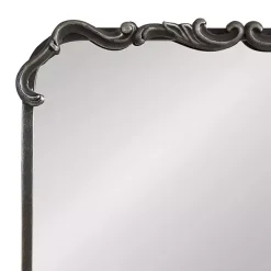 Best Kirklands Home Black Metal Ornamental Wall Mirror