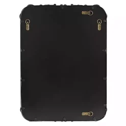 Best Kirklands Home Black Metal Ornamental Wall Mirror