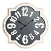 Sale Kirklands Home Black Metal Quatrefoil Farmhouse Wall Clock
