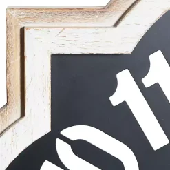 Sale Kirklands Home Black Metal Quatrefoil Farmhouse Wall Clock