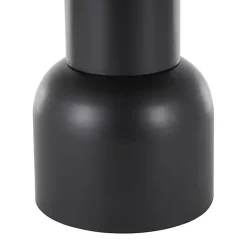 Online Kirklands Home Black Metal Rattan Pedestal Accent Table, 19 in. Brown