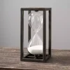 Discount Kirklands Home Black Metal Rectangle Hourglass, 12 in.