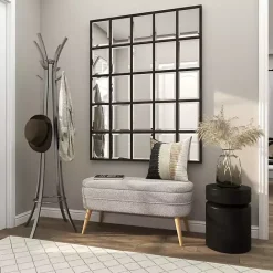 Clearance Kirklands Home Metal Round Drum Accent Table Black