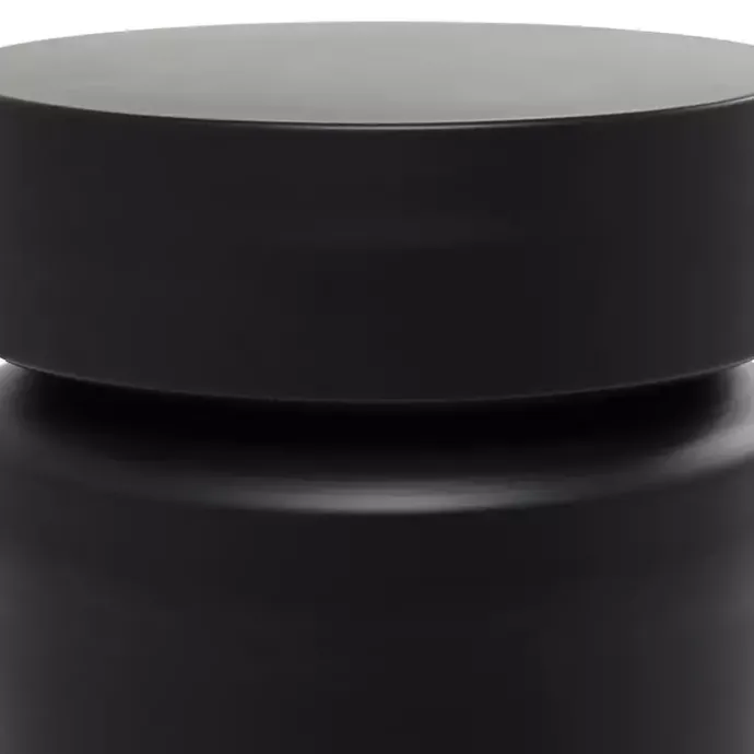 Clearance Kirklands Home Metal Round Drum Accent Table Black