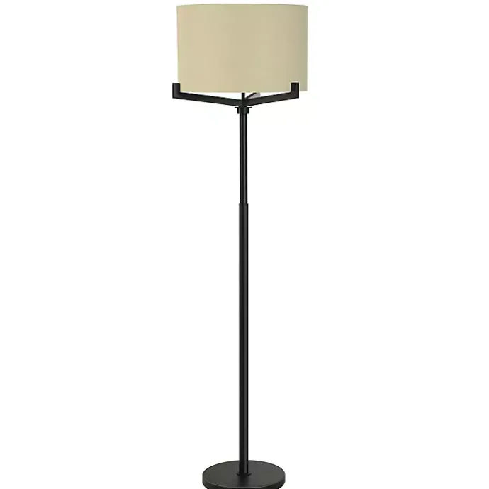 Hot Kirklands Home Black Metal Tri-Arm Floor Lamp Tan