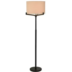 Hot Kirklands Home Black Metal Tri-Arm Floor Lamp Tan