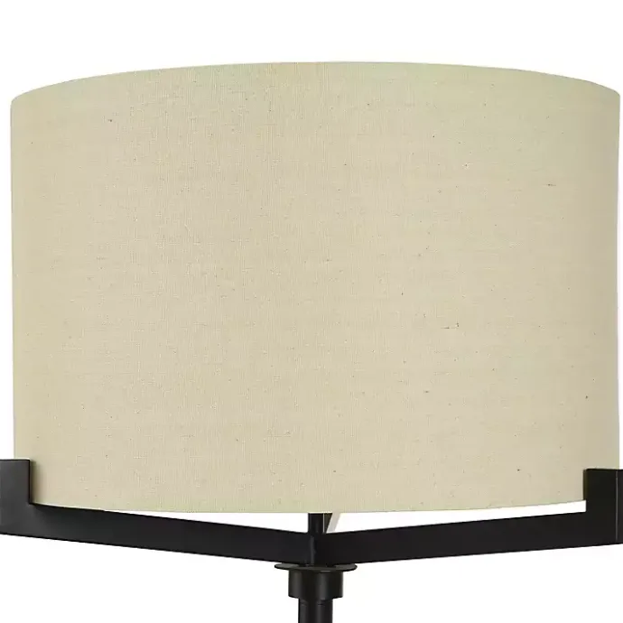 Hot Kirklands Home Black Metal Tri-Arm Floor Lamp Tan