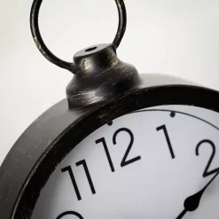 Discount Kirklands Home Metal Vintage Tabletop Clock Black