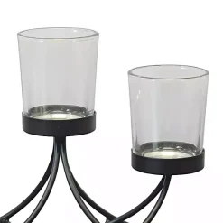 Kirklands Home Metal Votive Candelabra Black