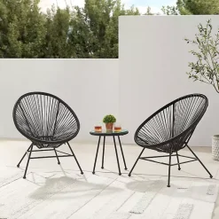 Best Kirklands Home Metal Wicker Outdoor Chair Black