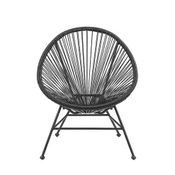 Best Kirklands Home Metal Wicker Outdoor Chair Black