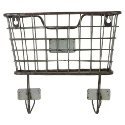 Best Kirklands Home Black Metal Wire Mail Wall Pocket