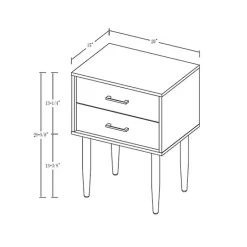 Clearance Kirklands Home Mid-Century Modern Accent Table Black