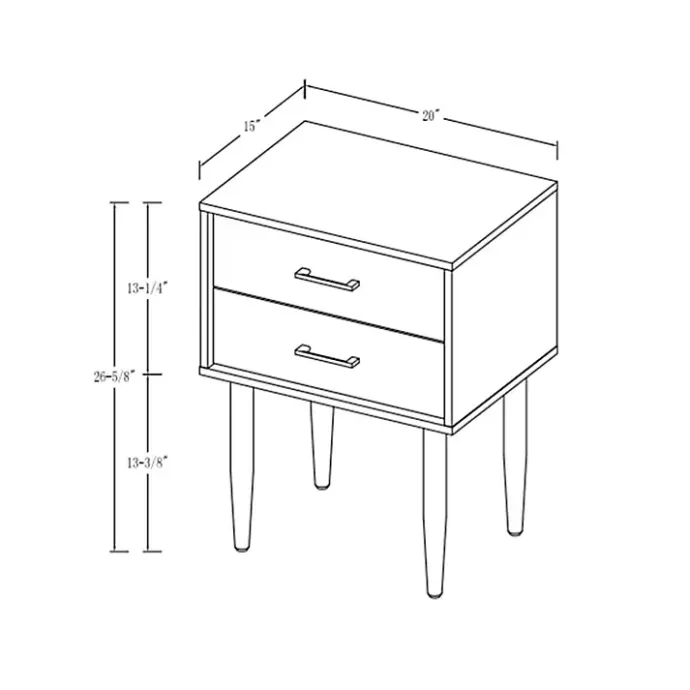 Clearance Kirklands Home Mid-Century Modern Accent Table Black