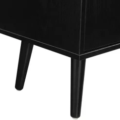 Discount Kirklands Home Mid-Century Modern Cubby Cabinet Black