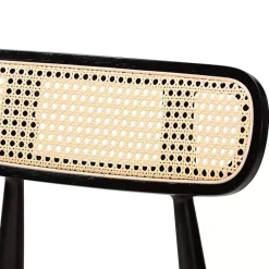 Best Kirklands Home Black Mid-Century Modern Dining Chairs, Set of 2 White