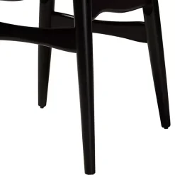 Best Kirklands Home Black Mid-Century Modern Dining Chairs, Set of 2 White