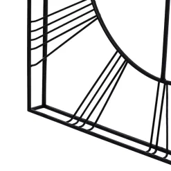 Hot Kirklands Home Minimal Square Open Face Clock Black