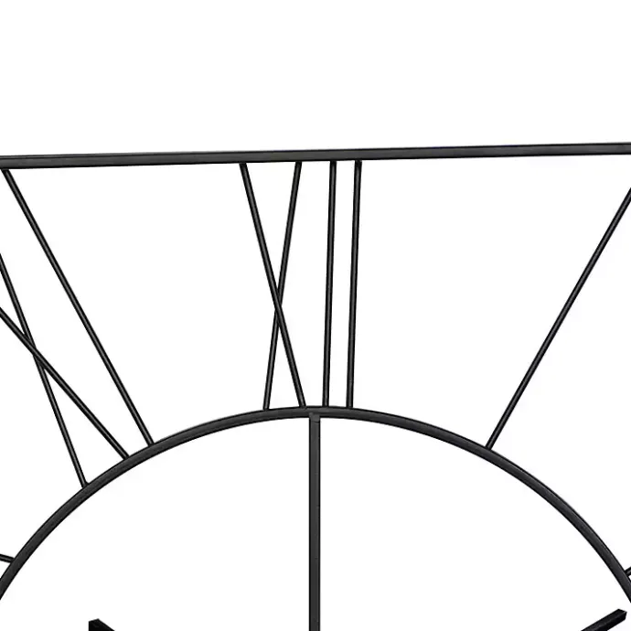 Hot Kirklands Home Minimal Square Open Face Clock Black