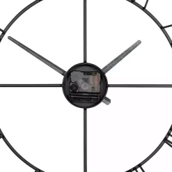 Hot Kirklands Home Minimal Square Open Face Clock Black