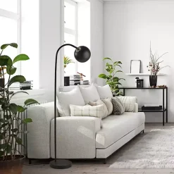 Sale Kirklands Home Modern Globe Shade Floor Lamp Black