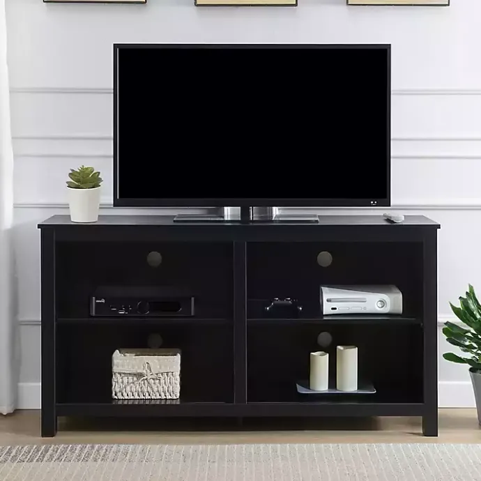 Kirklands Home Montana 4-Shelf Media Cabinet Black