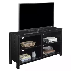 Kirklands Home Montana 4-Shelf Media Cabinet Black