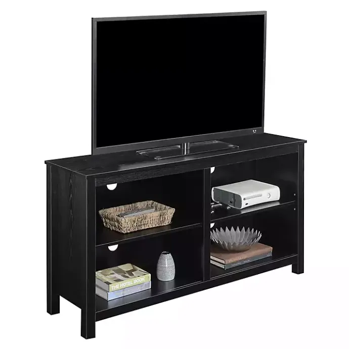 Kirklands Home Montana 4-Shelf Media Cabinet Black
