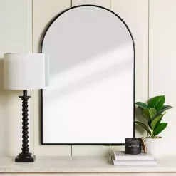 Sale Kirklands Home Nouveau Linear Arch Mirror Black