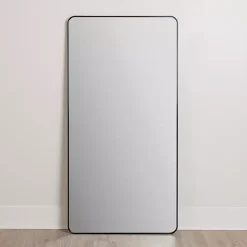 Hot Kirklands Home Black Nouveau Linear Leaner Mirror