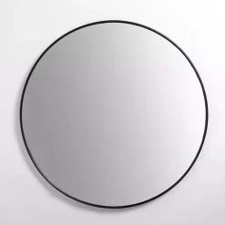 Outlet Kirklands Home Nouveau Linear Round Mirror Black