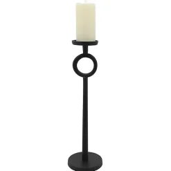 Discount Kirklands Home Open Circle Taper Candle Holder, 21 in. Black