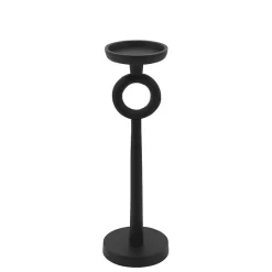 Sale Kirklands Home Open Circle Taper Candle Holder, 13 in. Black