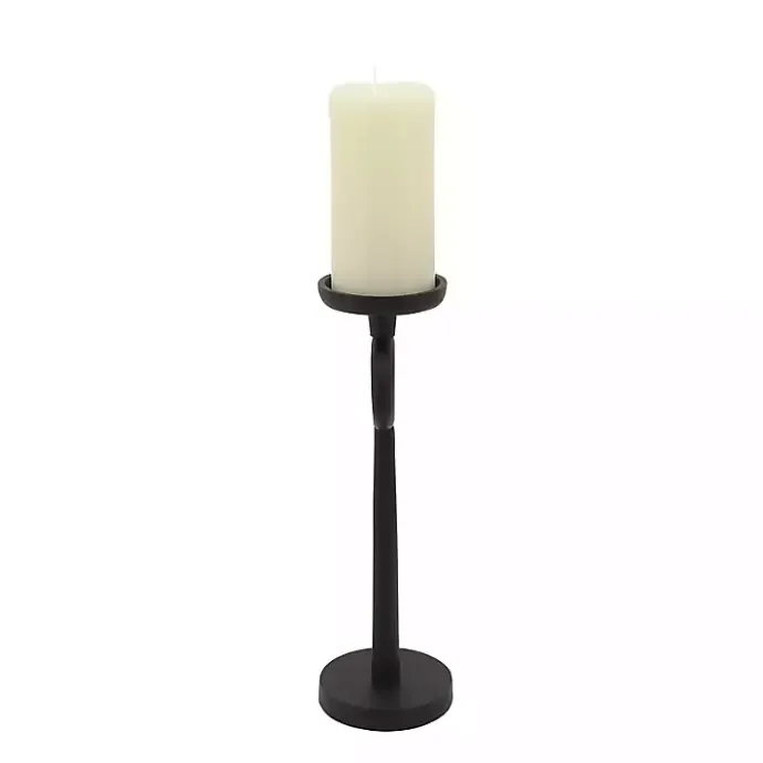 Sale Kirklands Home Open Circle Taper Candle Holder, 13 in. Black