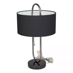 Clearance Kirklands Home Open Metal Loop Table Lamp Black