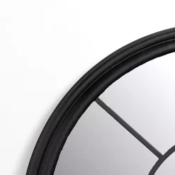 Sale Kirklands Home Black Paned Iron Wall Mirror