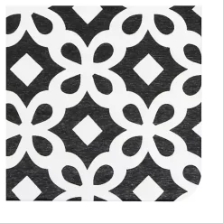 Discount Kirklands Home Black Patterned Stone Bath Mat
