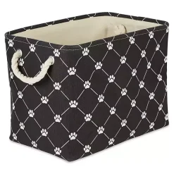 Sale Kirklands Home Paw Trellis Rectangle Basket, 16 in. Black